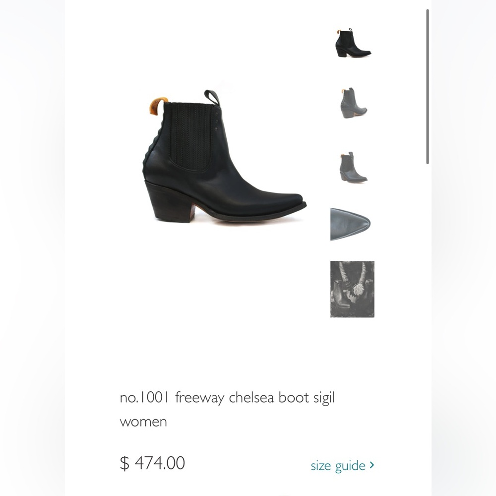 Black Leather Ankle Boots - Picture 8 of 8
